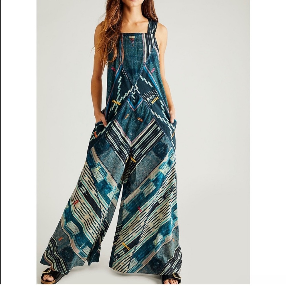 ISO Free People Desert Rose Embroidered Jumpsuit Size S